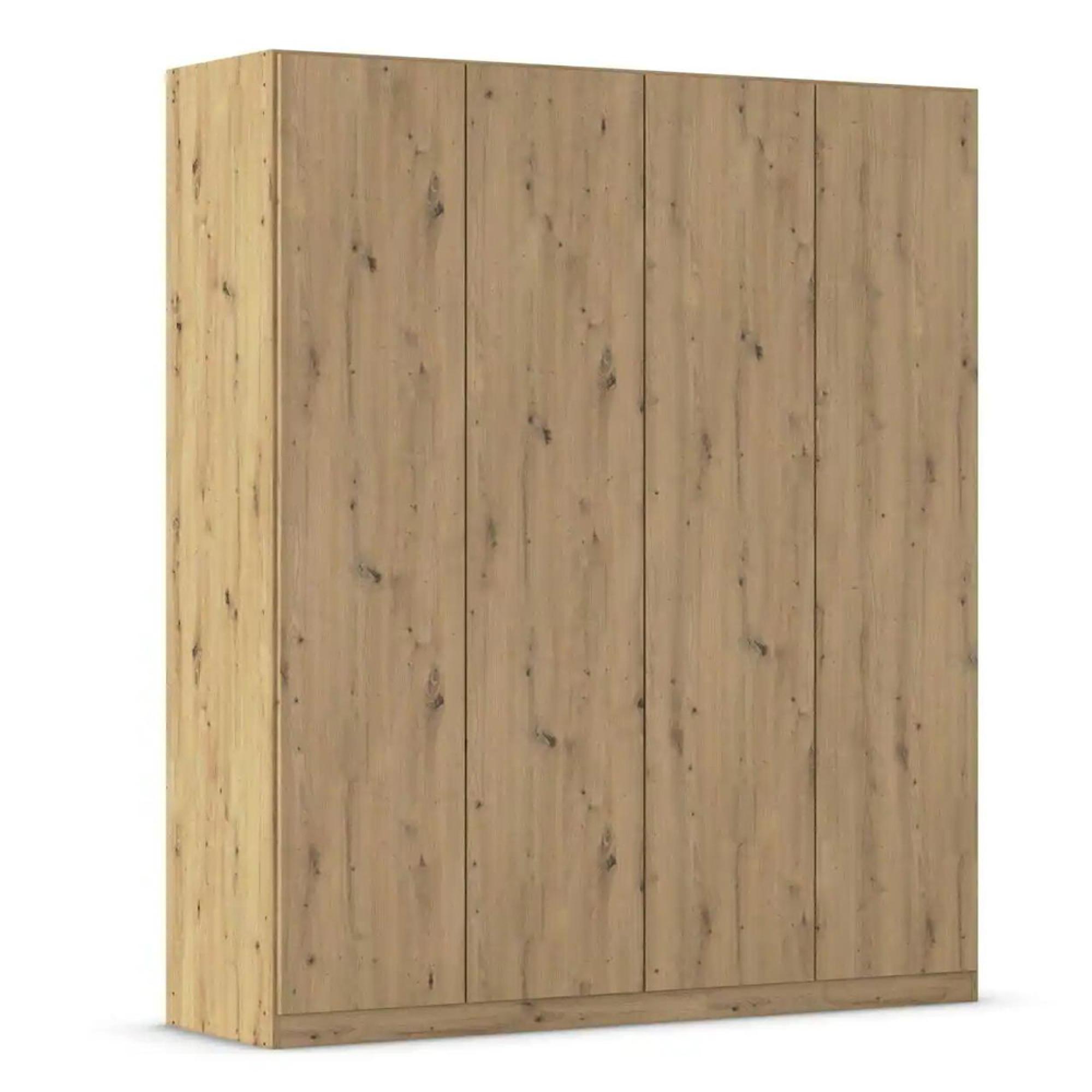 Rauch Wingview Lite 181cm 4 Door Wardrobe - Artisan Oak
