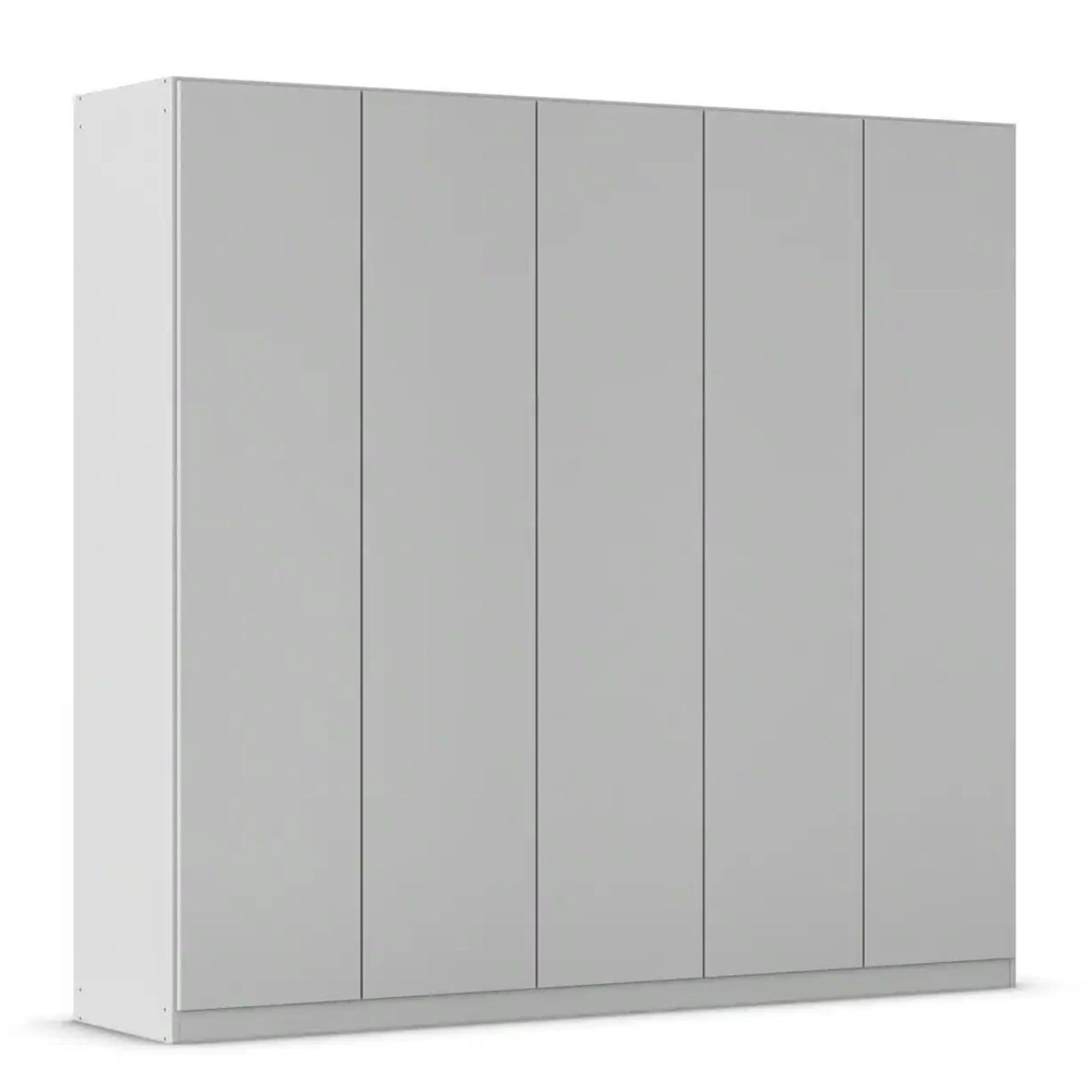Rauch Wingview Lite 226cm 5 Door Wardrobe - Silk Grey