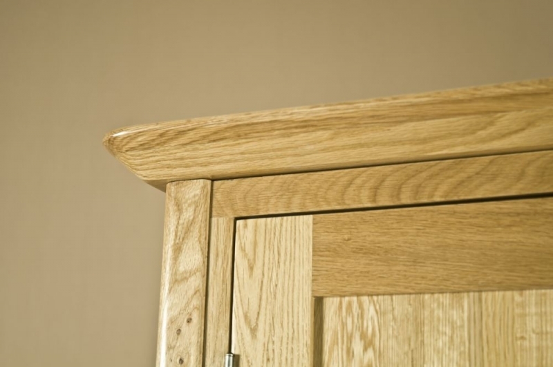 Shaker Oak 3 Door 2 Drawer Wardrobe