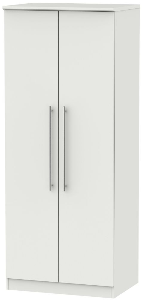 Sherwood Grey 2 Door Plain Wardrobe