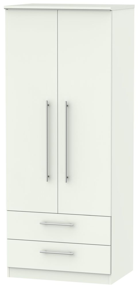 Sherwood Porcelain 2 Door 2 Drawer Double Wardrobe
