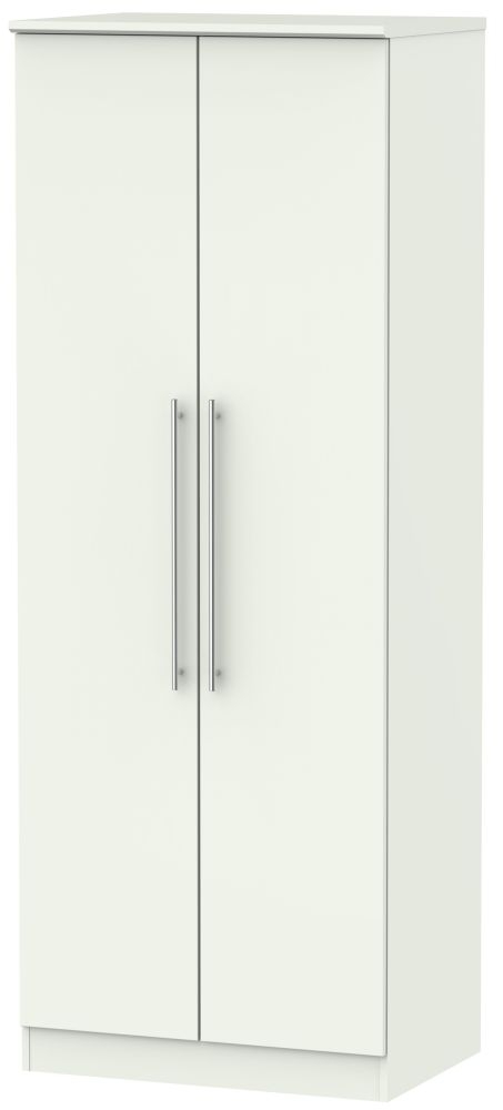 Sherwood Wardrobe - 2 Door - Plain - Tall - Porcelain