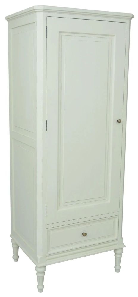 Solana French Lime White 1 Door 1 Drawer Wardrobe