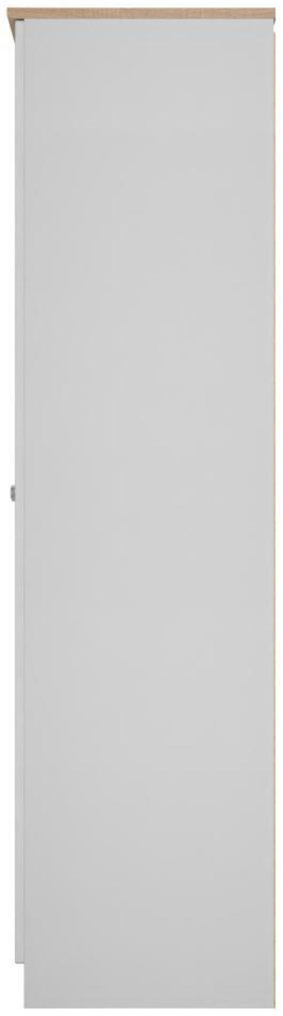 Sussex Wardrobe - 2 Door - Plain - Tall - Grey and Oak