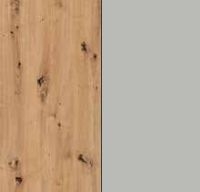 Rauch Erimo Artisan Oak Carcase with Silk Grey Glass Front A313B