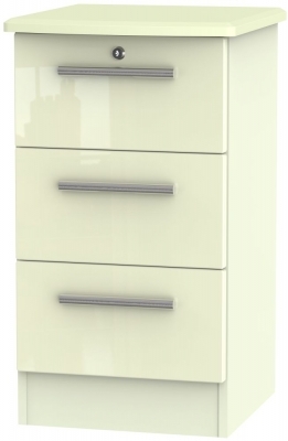 Cream High Gloss Front and Cream Matt Base Unit