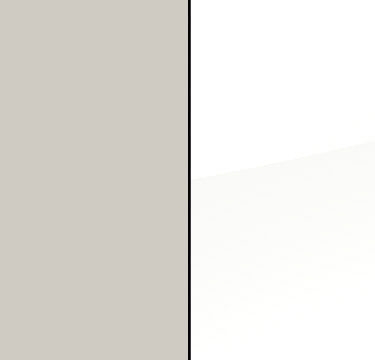 Silk Grey Carcase with High Polish White Front A077A