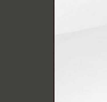 Graphite Carcase and Front with Glass White Application AS02K