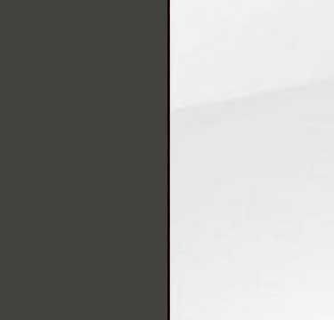 Graphite Carcase and Glass White Front AS02K