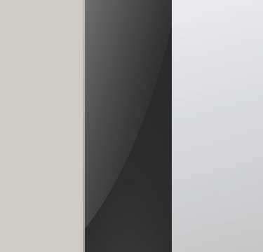 Silk Grey Carcase with Glass Basalt and Mirror Application Front AS13C