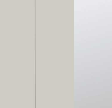 Silk Grey Carcase with Glass Silk Grey and Mirror Application Front AS07K