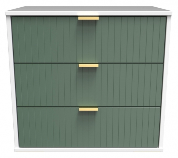 Reed Green Front and White Matt Base Unit