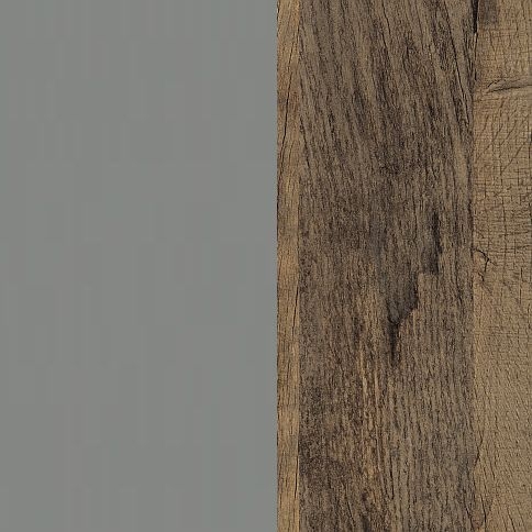 Duck Grey Front with Vintage Oak Base