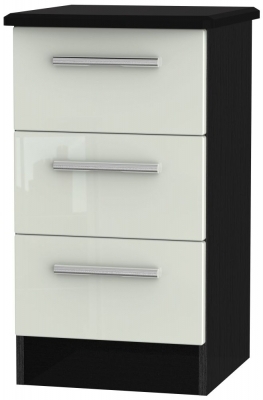 Kaschmir High Gloss Front and Black Base Unit