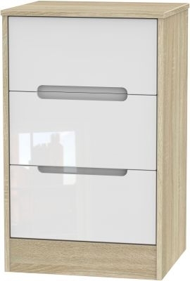 White High Gloss Front and Bardolino Base Unit
