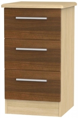 Noche Walnut Front and Light Oak Base Unit