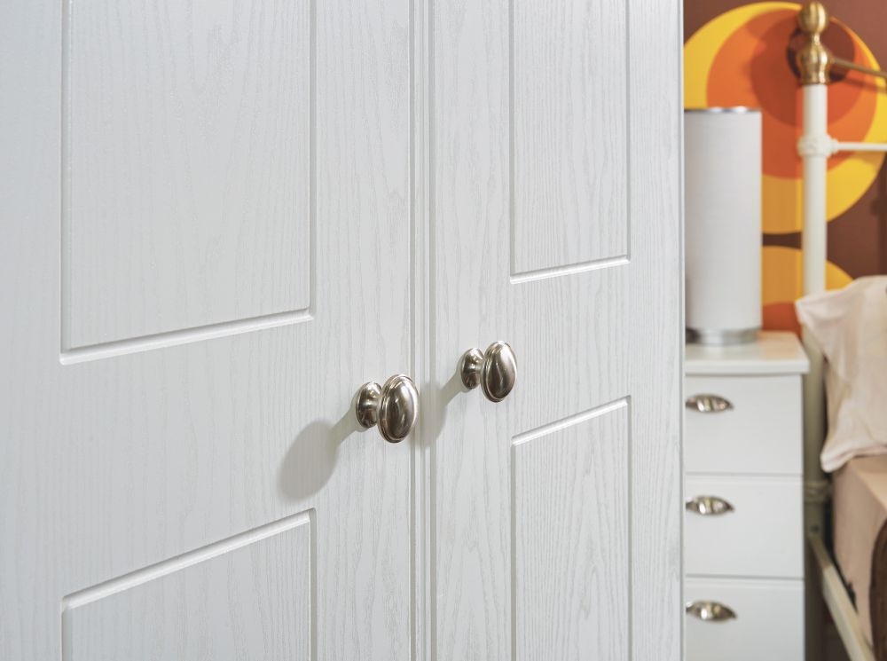 Victoria Wardrobe - 2 Door - Plain - Tall - White