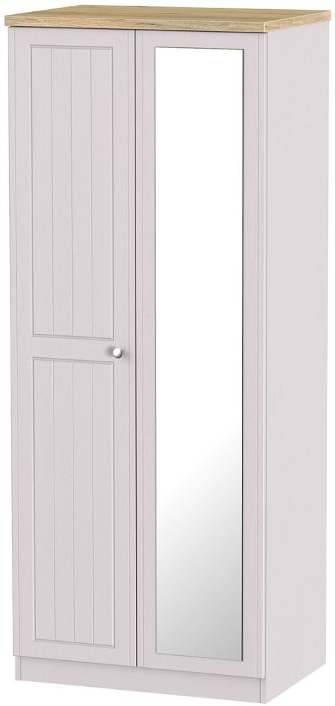 Vienna Cashmere 2 Door Wardrobe - 1 Mirror