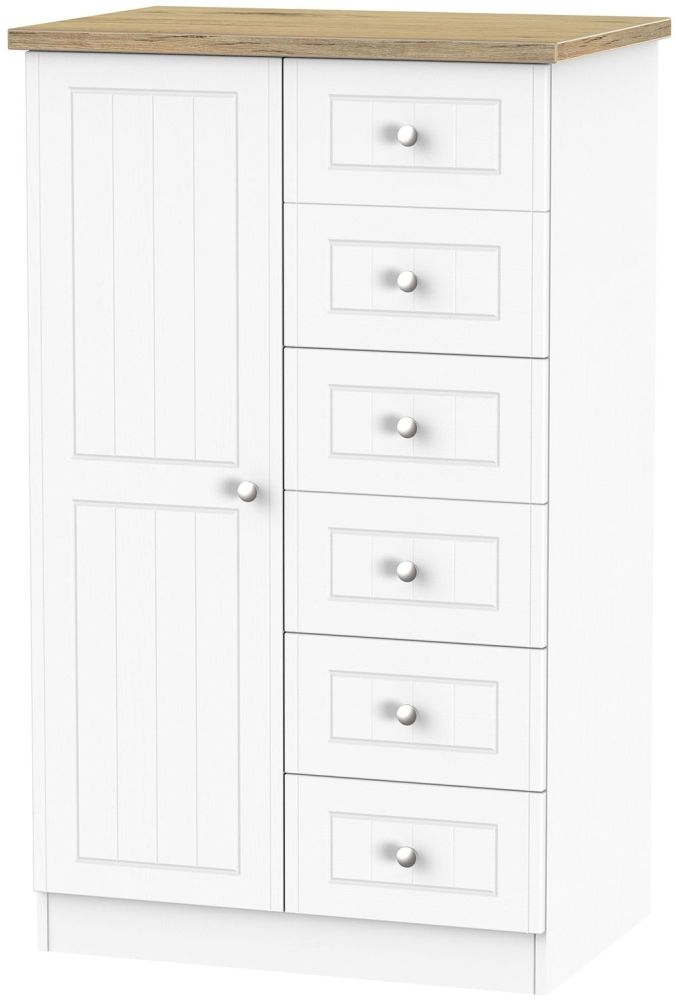 Vienna Porcelain 1 Door Midi Wardrobe