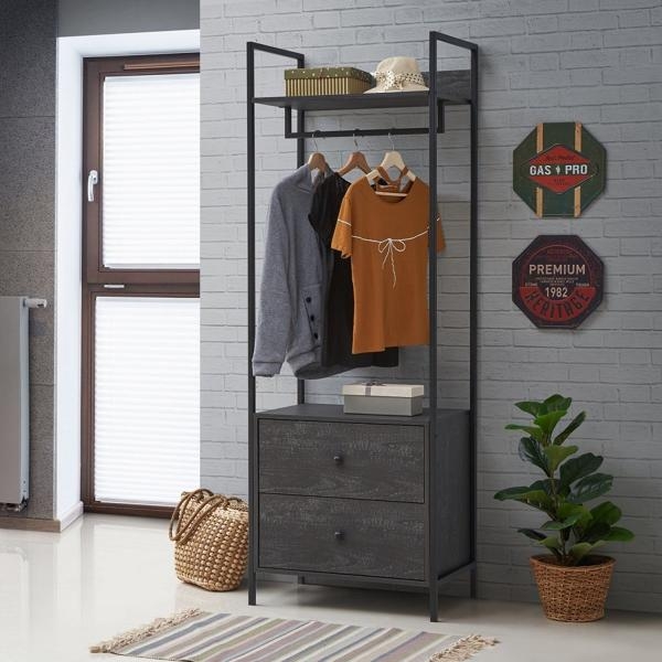 Warren 2 Drawer Open Wardrobe - Variant Available