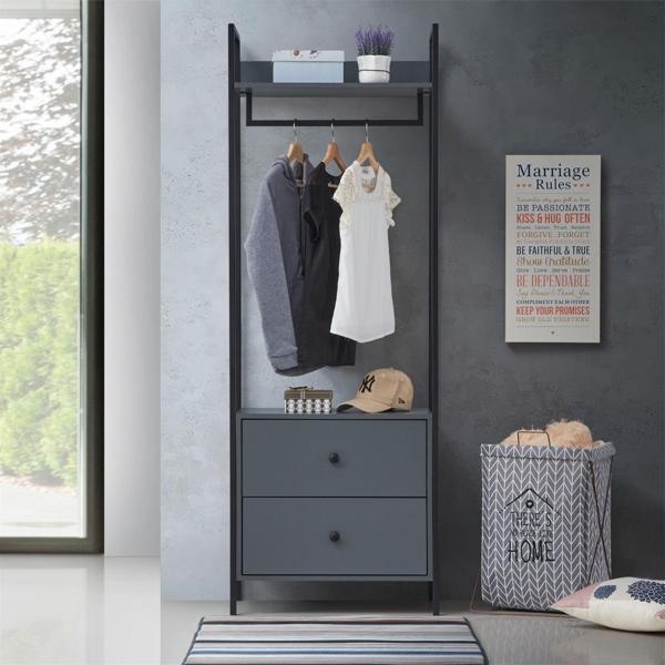 Warren 2 Drawer Open Wardrobe - Variant Available