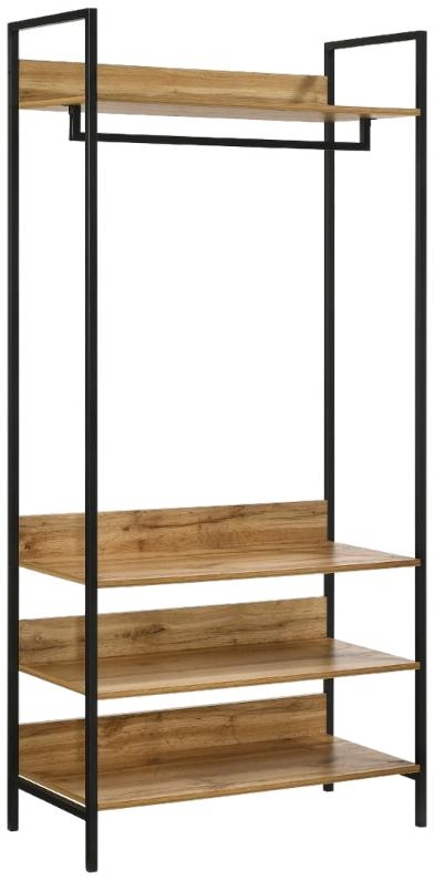 Warren 4 Shelves Narrow Open Wardrobe - Variant Available