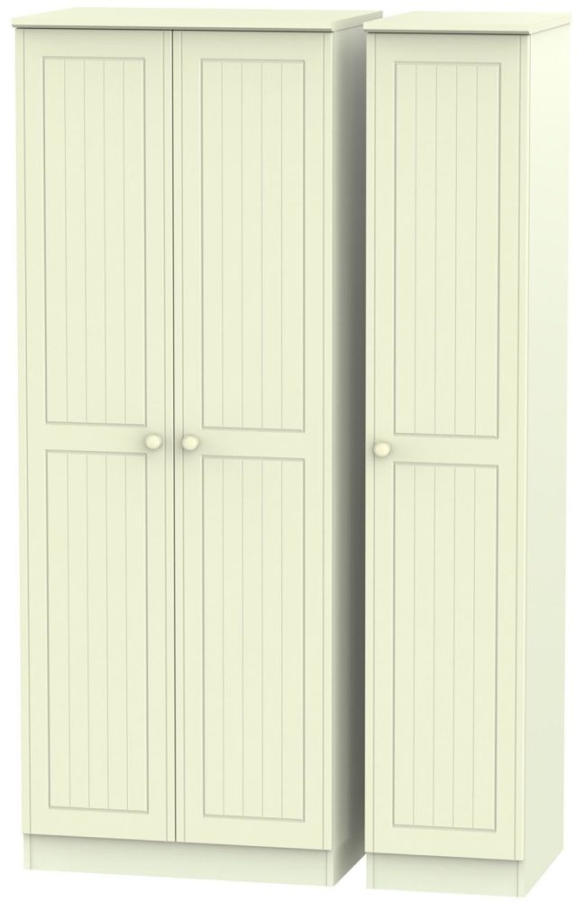 Warwick Wardrobe - 3 Door - Cream
