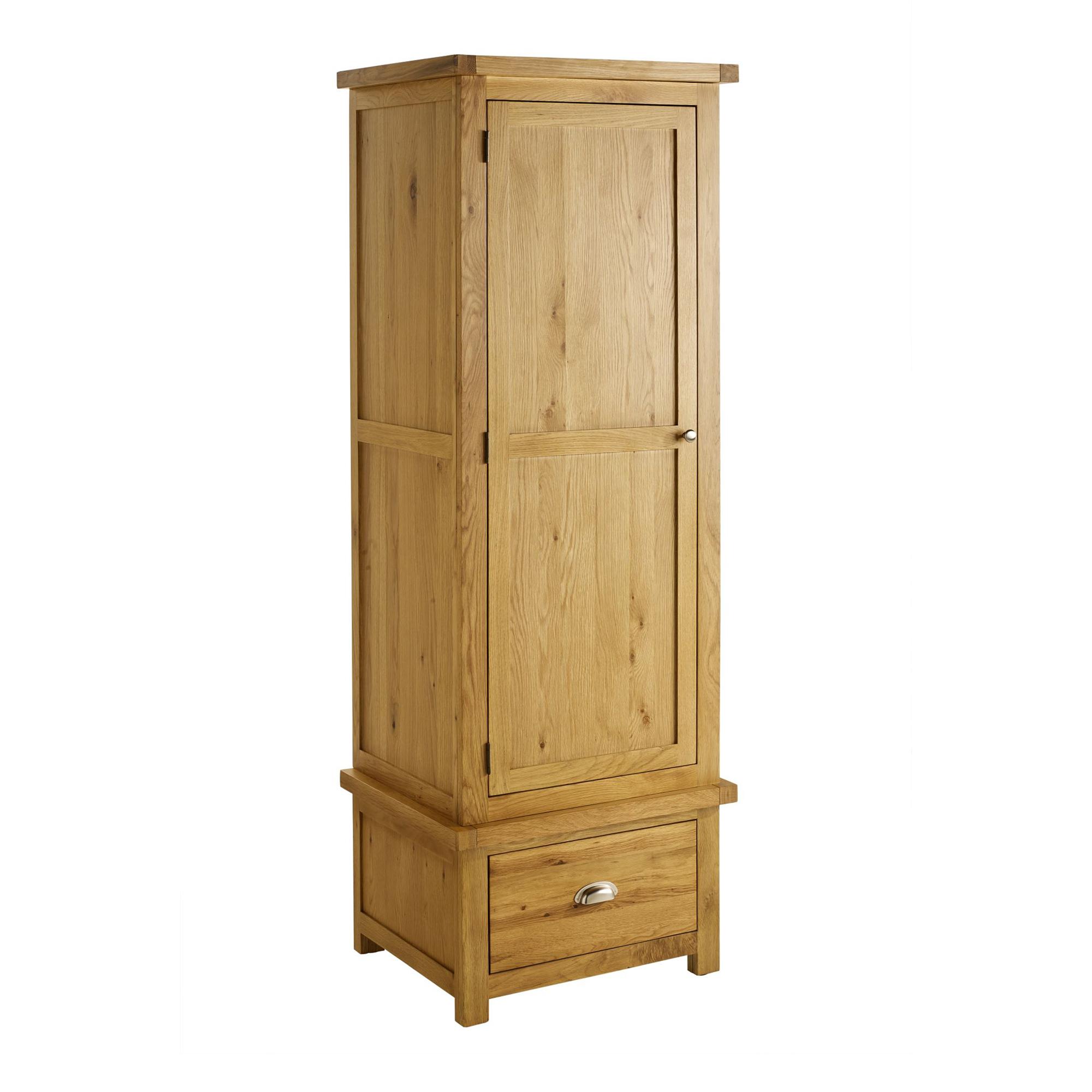 Woburn Wardrobe - 1 Door 1 Drawer - Rustic Oak