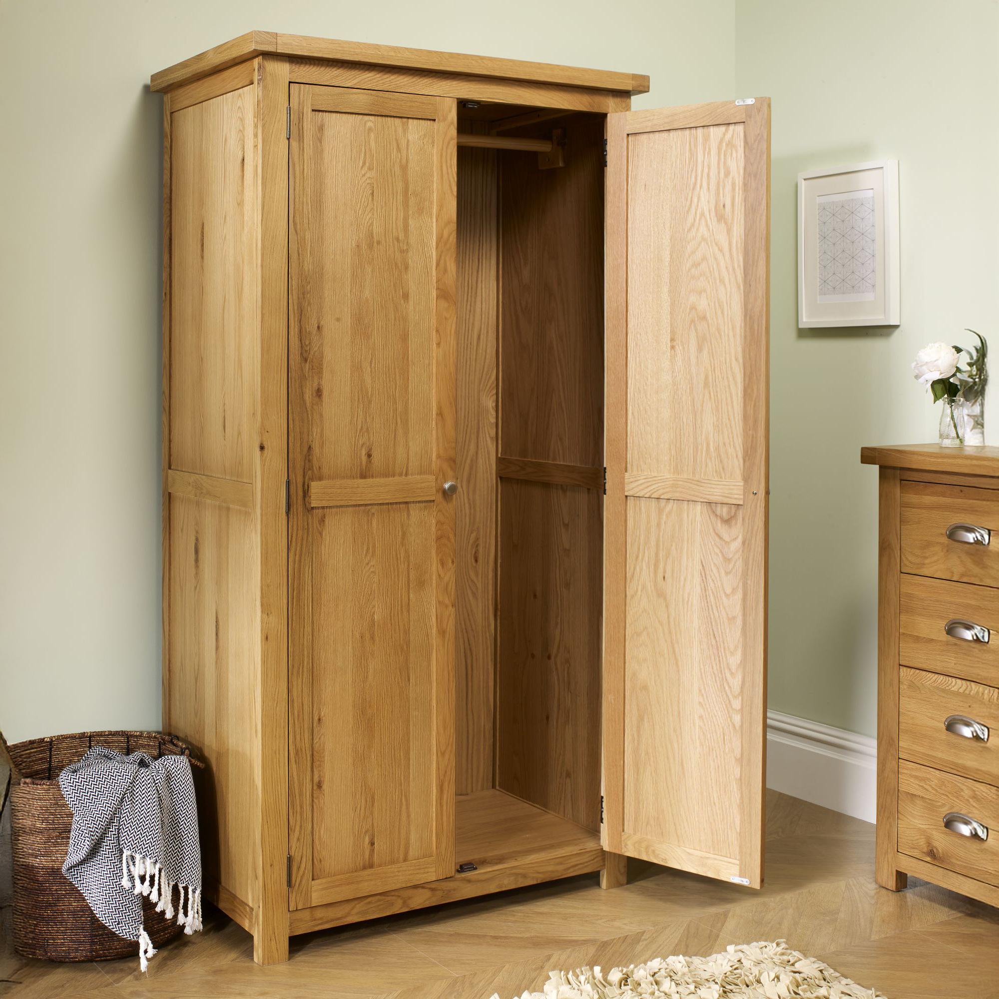 Woburn Wardrobe - 2 Door - Rustic Oak