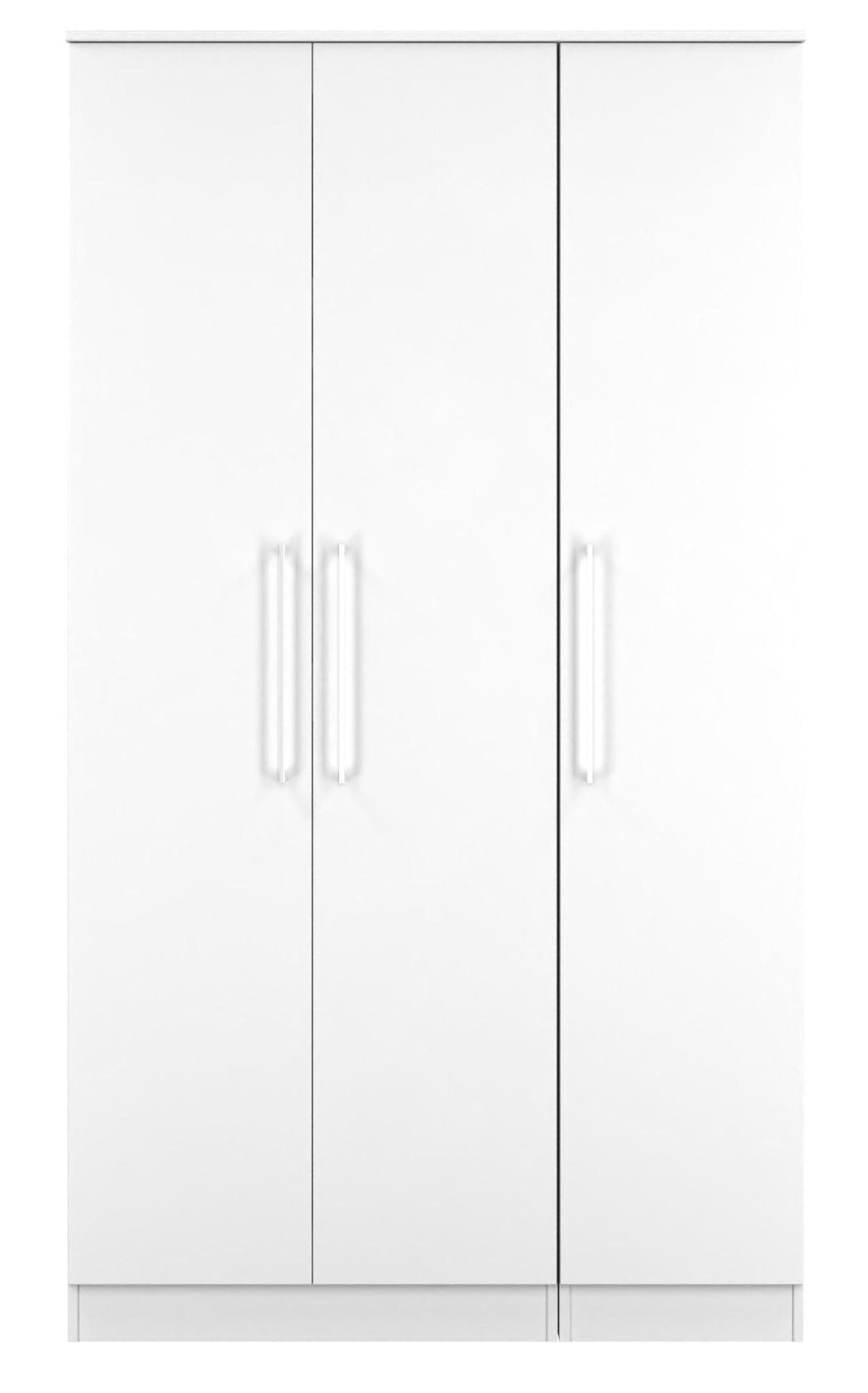 Worcester White 3 Door Tall Triple Wardrobe