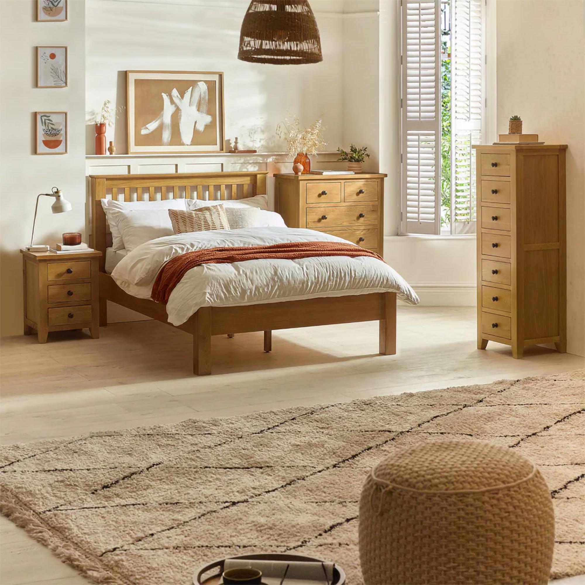 Marlborough Double Wardrobe - 2 Door - 2 Drawer - Oak