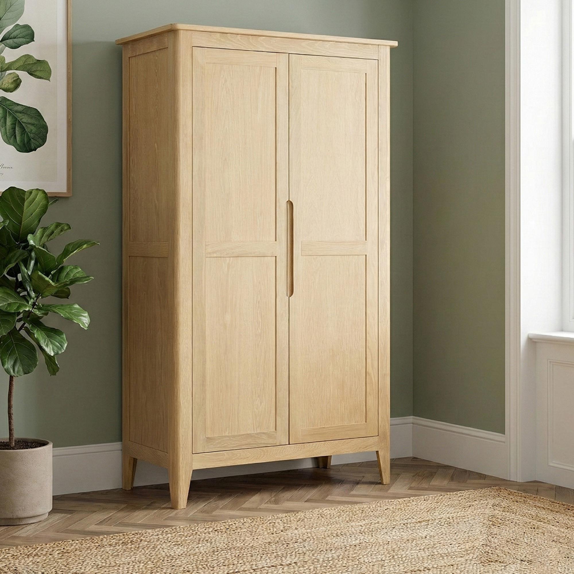 Twyford Wardrobe - 2 Door - Oak