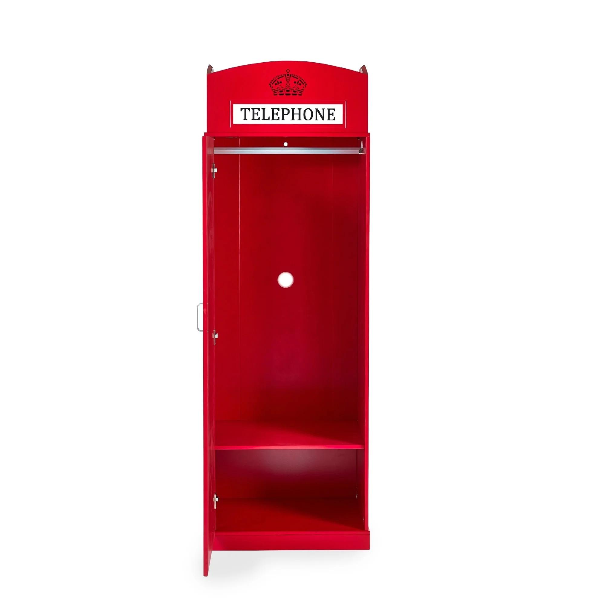 Red Telephone Box Wardrobe