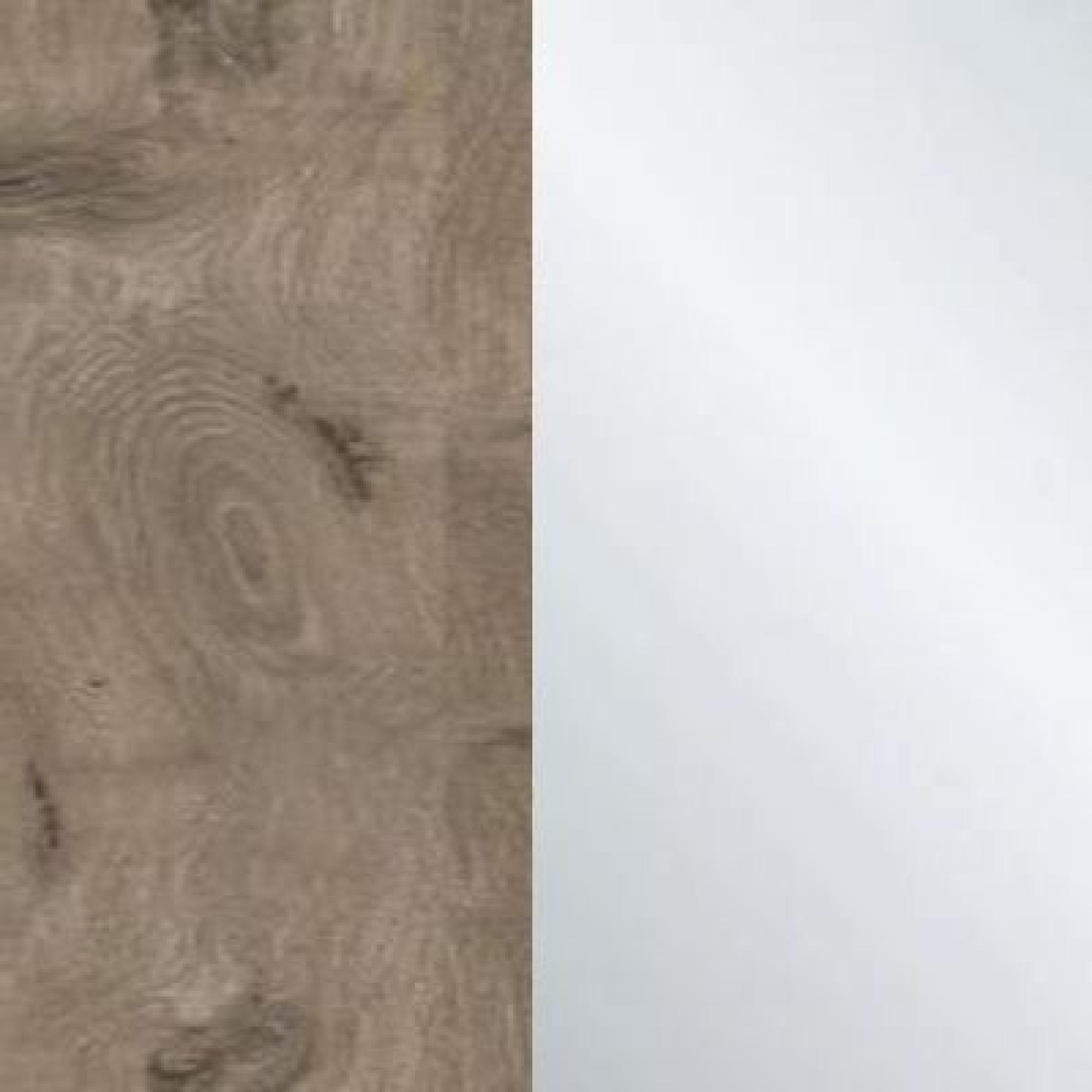 Nordic Oak Carcase and Front with Mirror Highlights A65