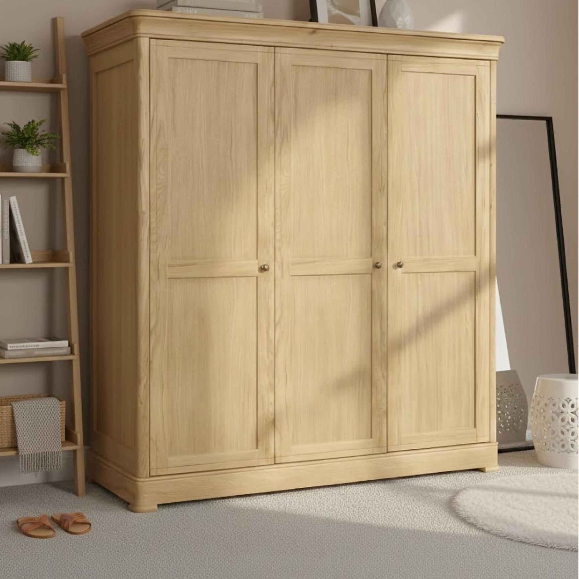 Moreno Wardrobe - 3 Door - Oak