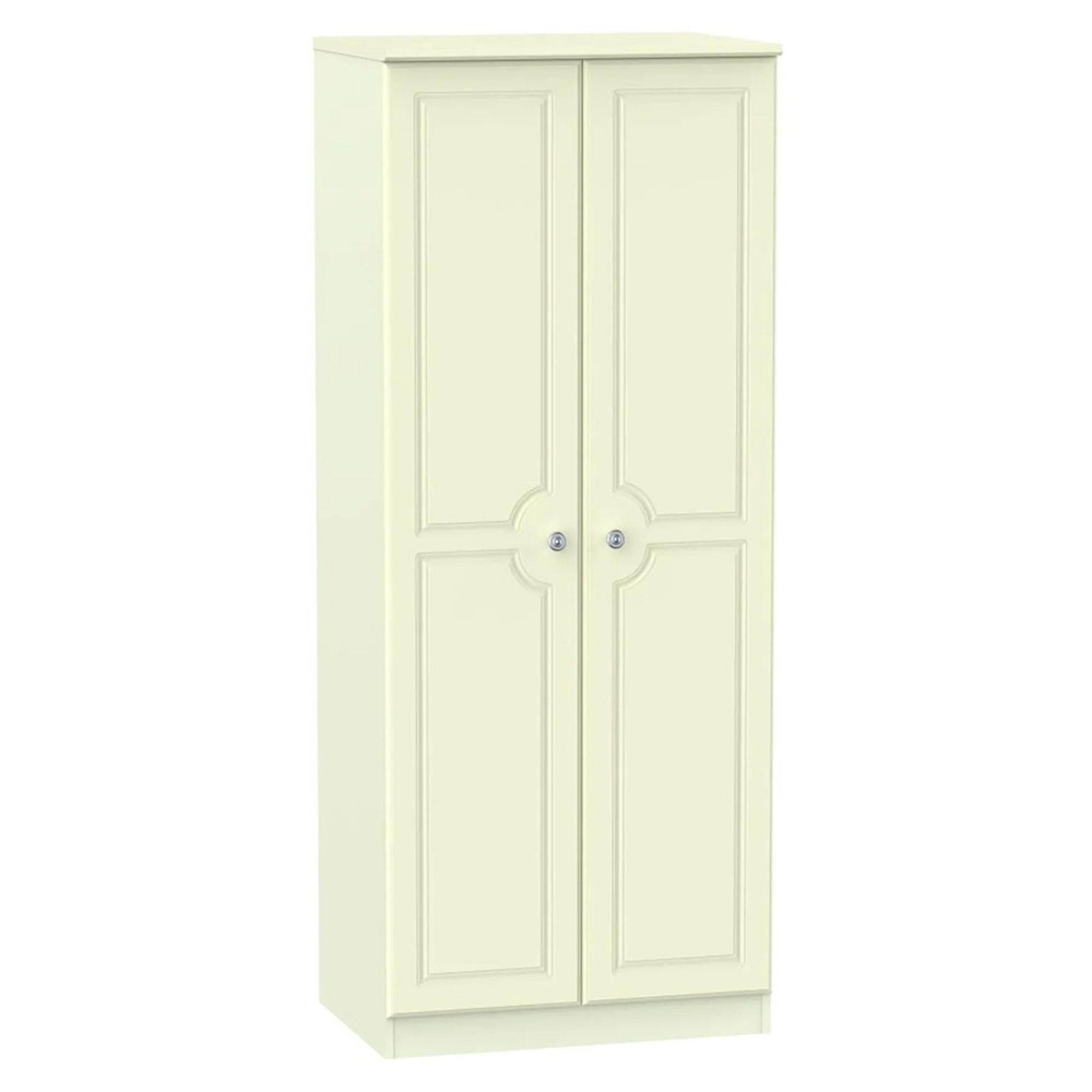 Pembroke Wardrobe - 2 Door - Plain - Cream
