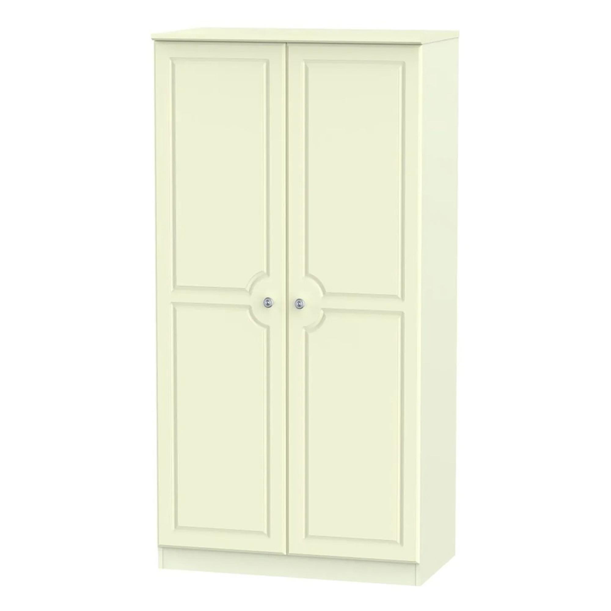 Pembroke Wardrobe - 2 Door - Plain - H 182.4cm - Cream