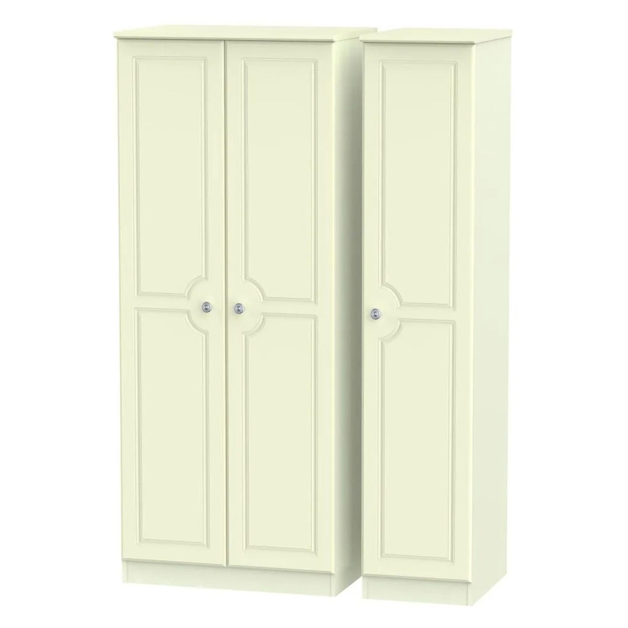 Pembroke Wardrobe - 3 Door - Triple - Cream