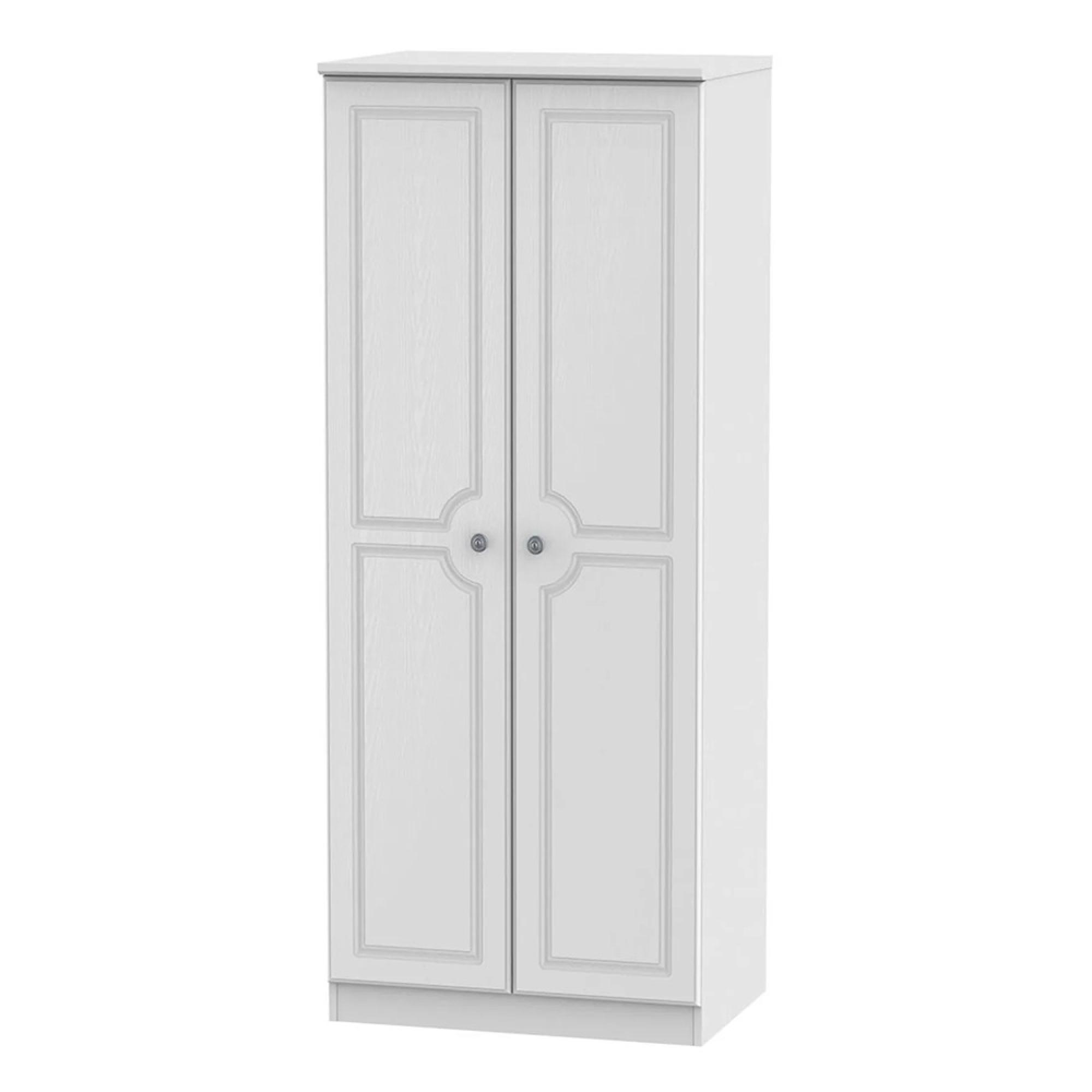 Pembroke Wardrobe - 2 Door - Plain - White