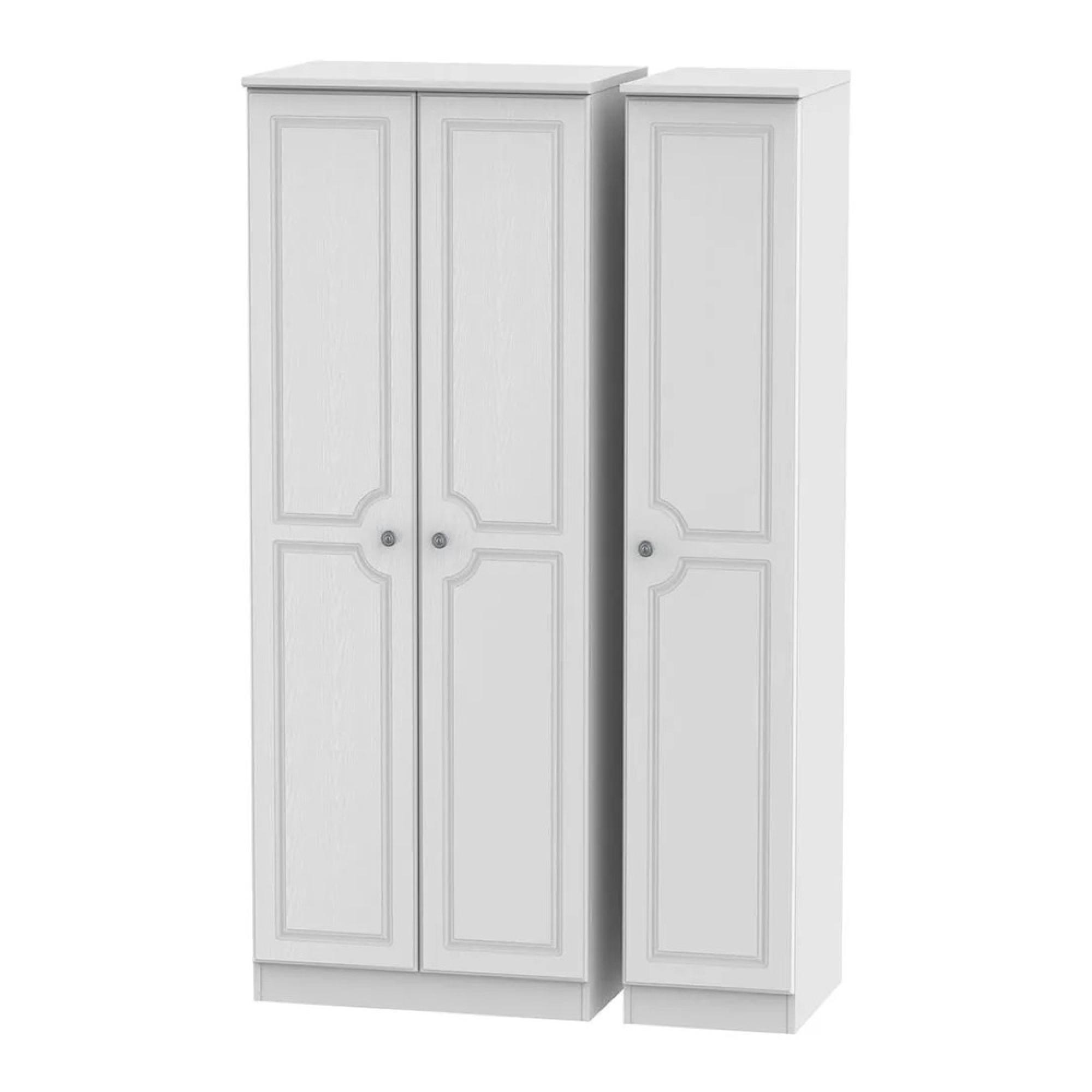 Pembroke Wardrobe - 3 Door - Tall - Triple - White