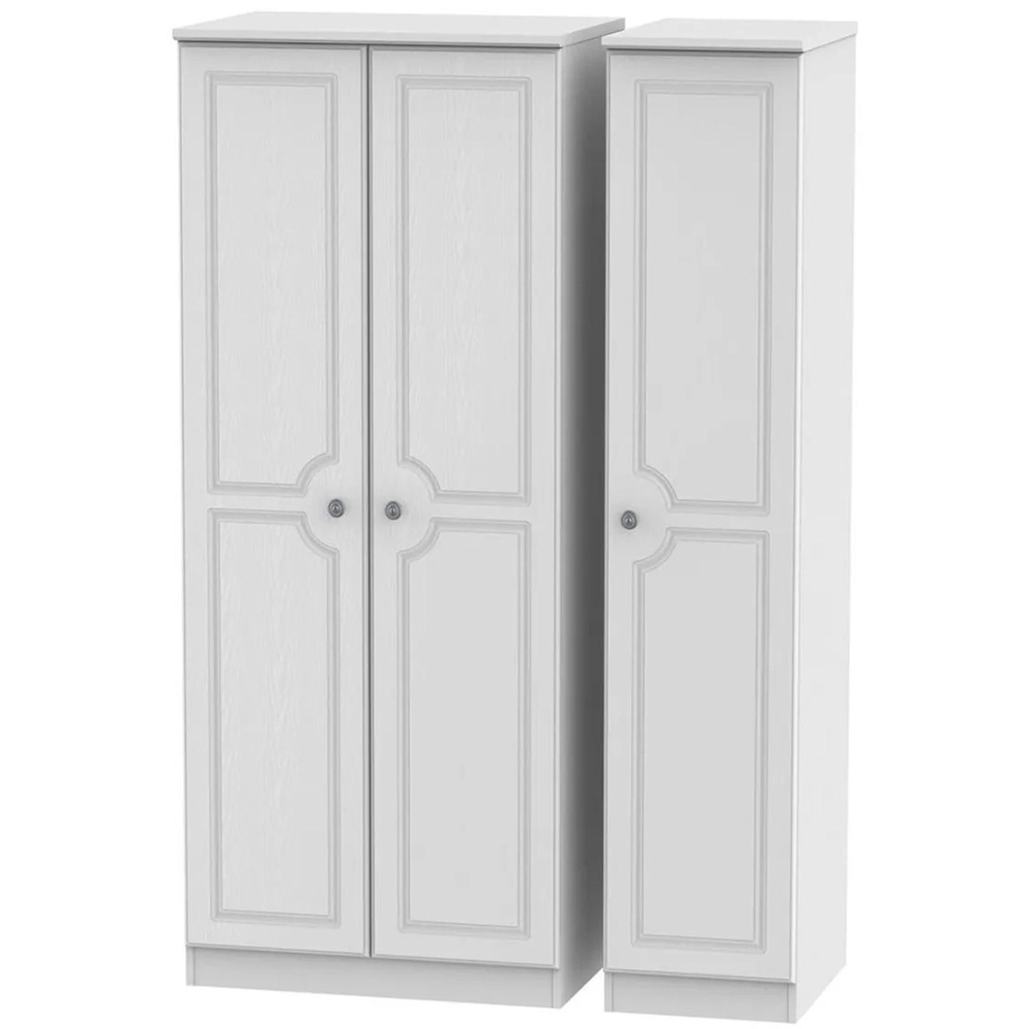 Pembroke Wardrobe - 3 Door - Triple - White