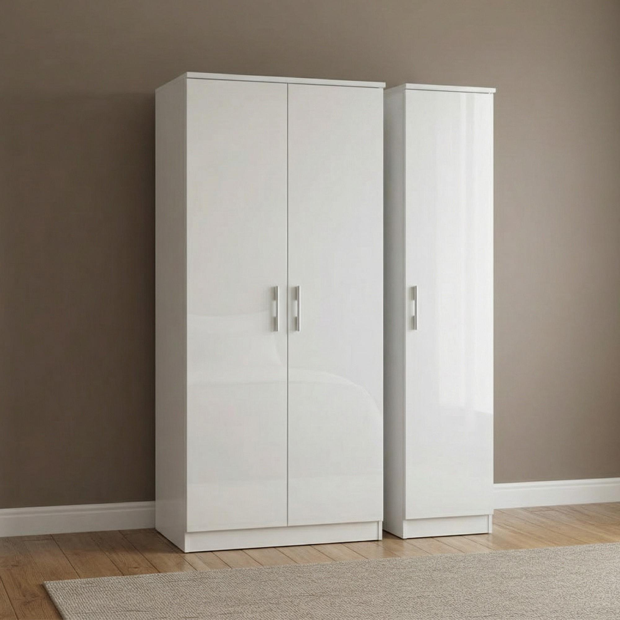 Knightsbridge Wardrobe - 3 Door - Triple - White Gloss