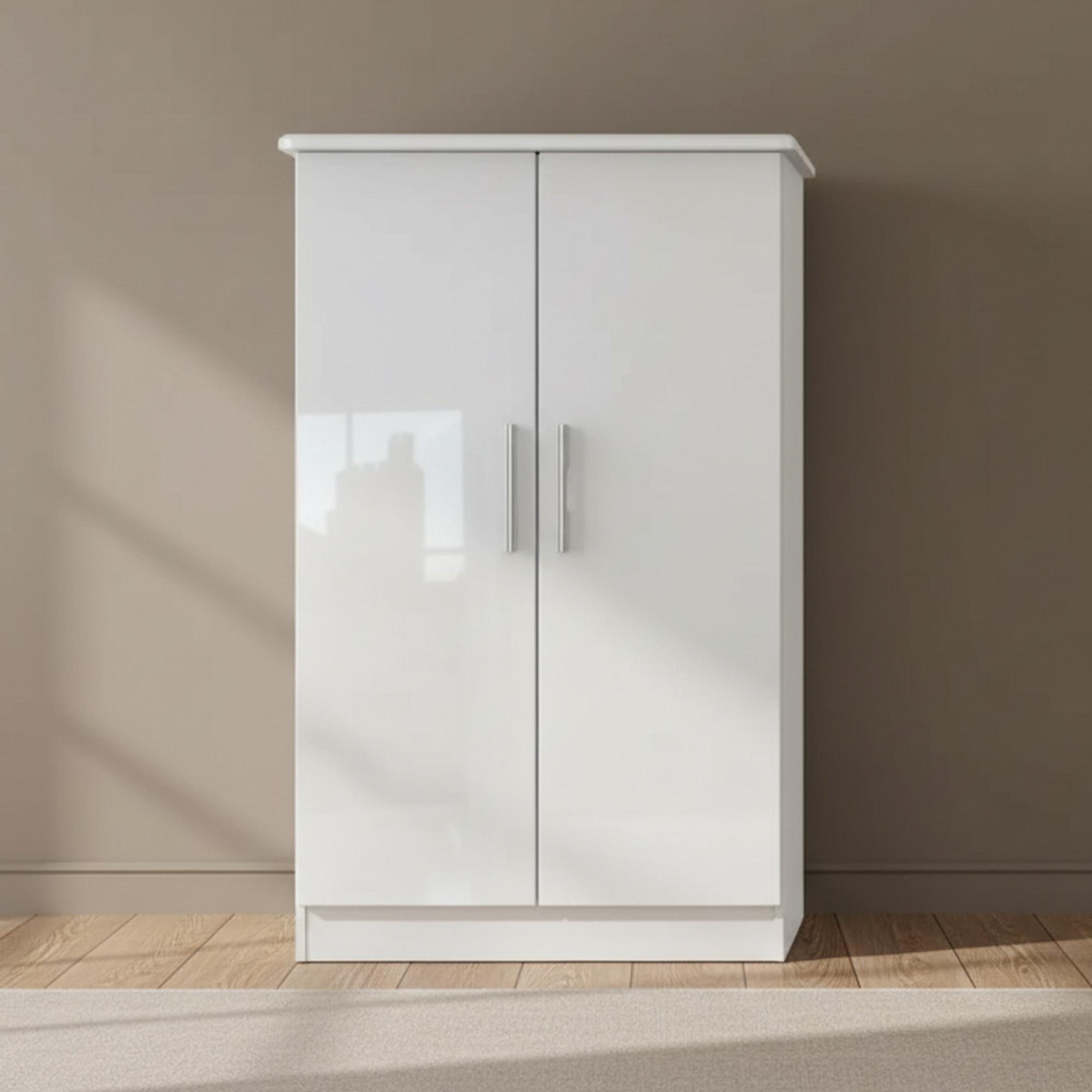 Knightsbridge Wardrobe - Midi - White Gloss