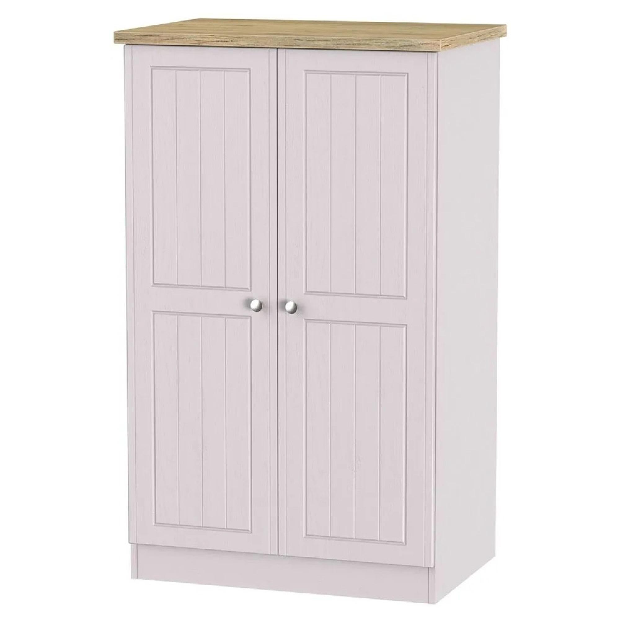 Vienna Wardrobe - 2 Door - Plain - Cashmere