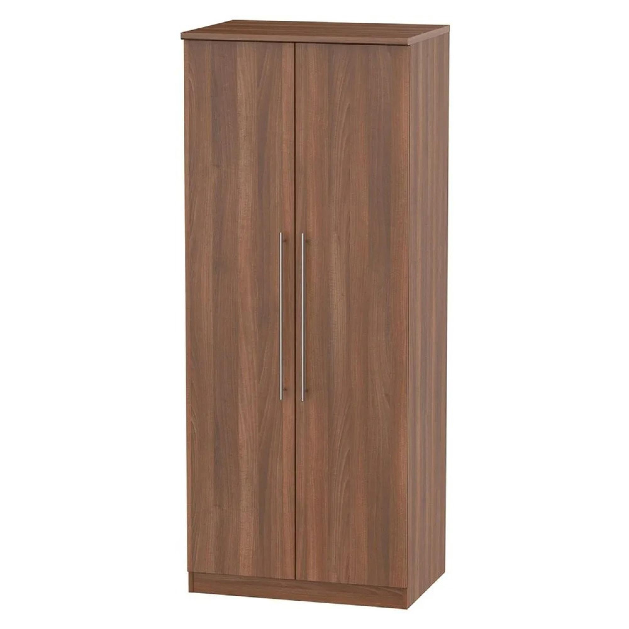 Sherwood Wardrobe - 2 Door - Plain - Walnut