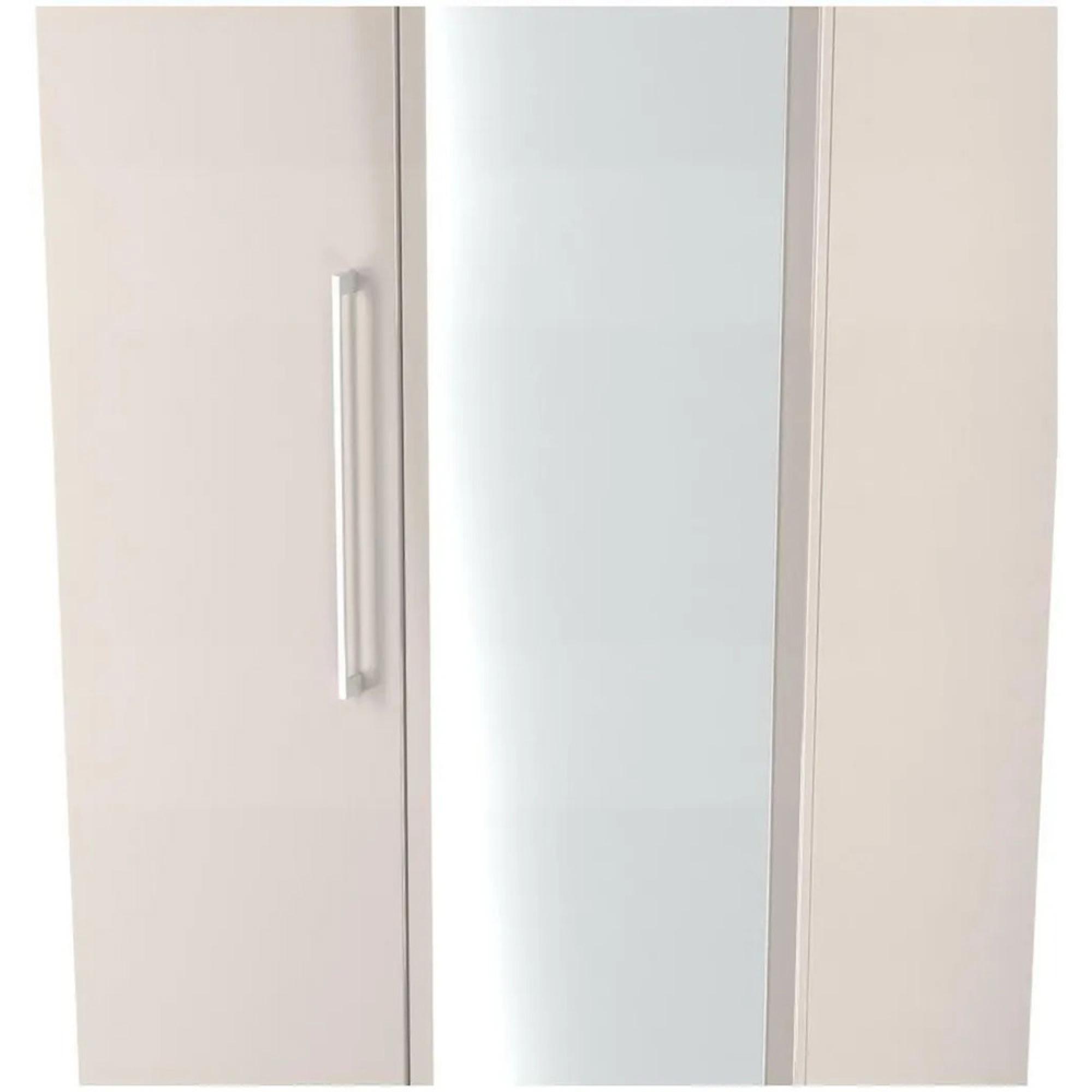 Paris Wardrobe - 2 Door - 1 Mirror - Tall - Cashmere