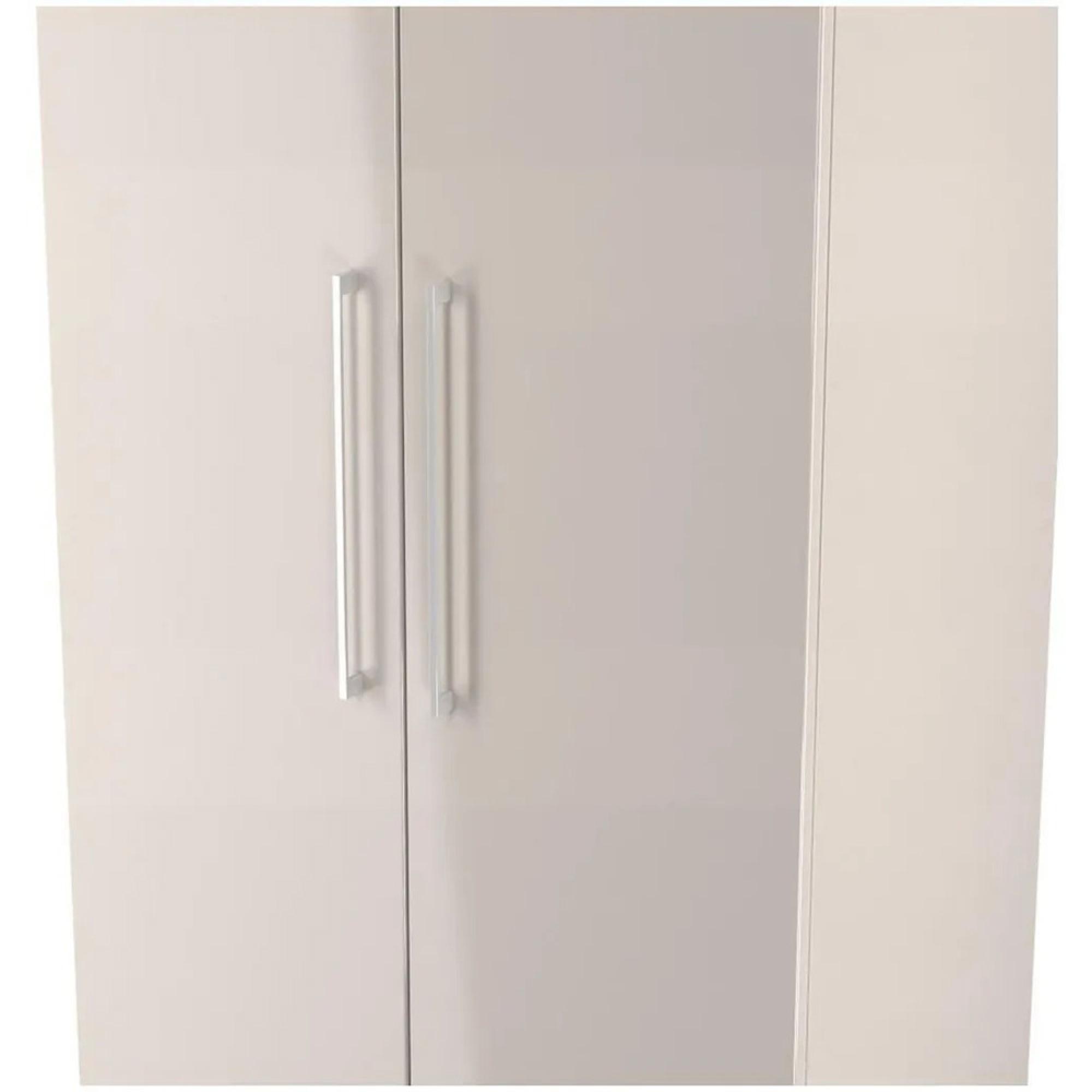 Paris Wardrobe - 2 Door - Plain - Tall - Cashmere Gloss