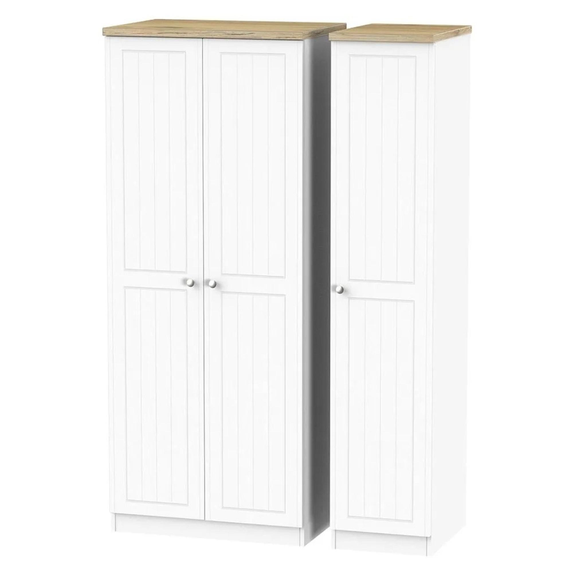 Vienna Wardrobe - 3 Door - Triple - Porcelain