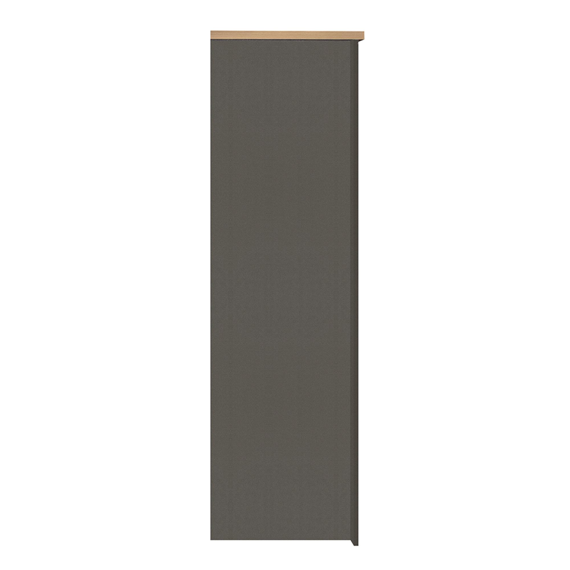 Highgate Mirror Wardrobe - 3 Door - Dark Grey Painted