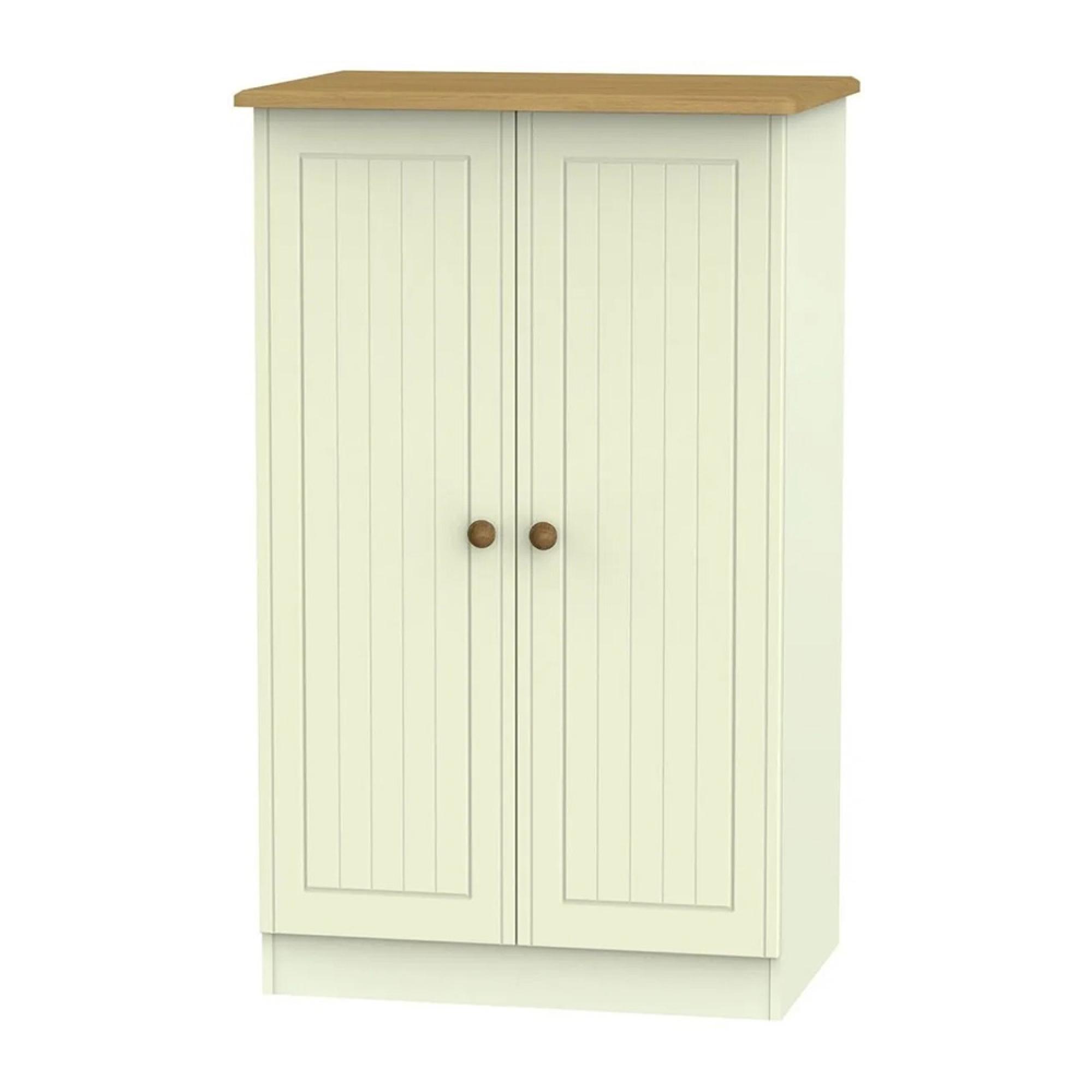 Warwick Wardrobe - Midi - Cream and Oak